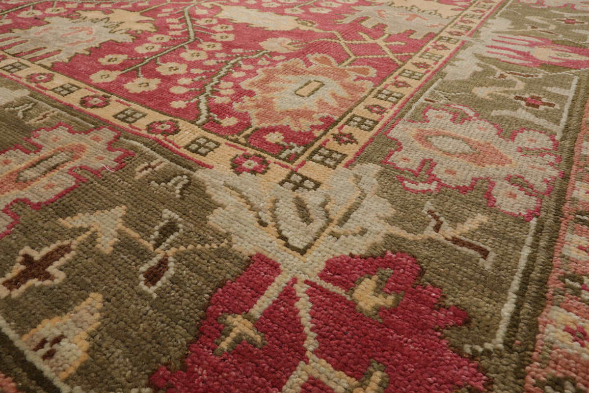 Green And Raspberry Area Rug Multi Size Raspberry Hand Knotted All-Over Oriental Area Rug ...