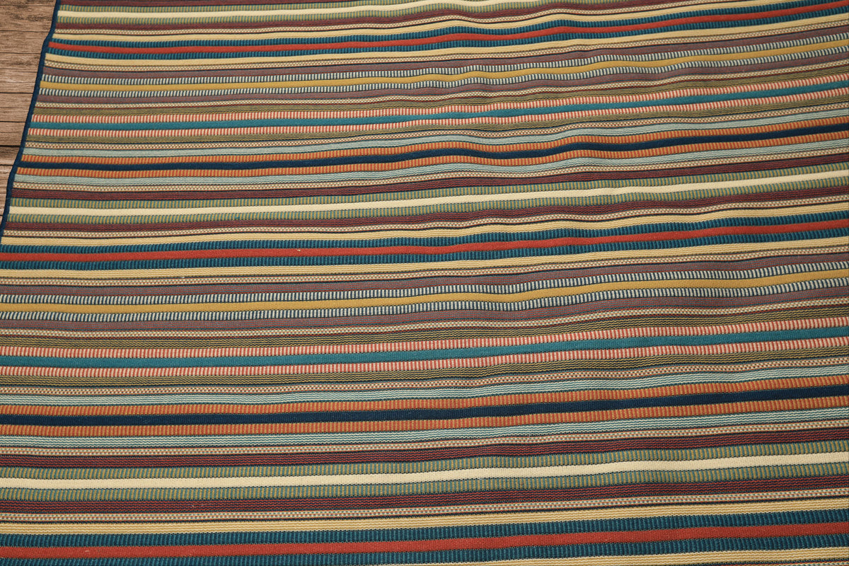 Ivory Sage 5'7''x7'11'' Machine Made Wool Cotton Blend Modern ...