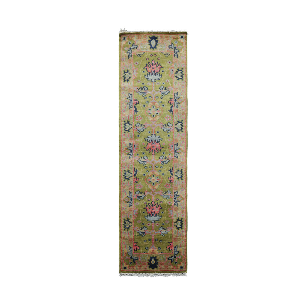 LoomBloom Multi Sizes Multi Colors Hand Knotted Muted Turkish Oushak 100% Wool Traditional Oriental Area Rug