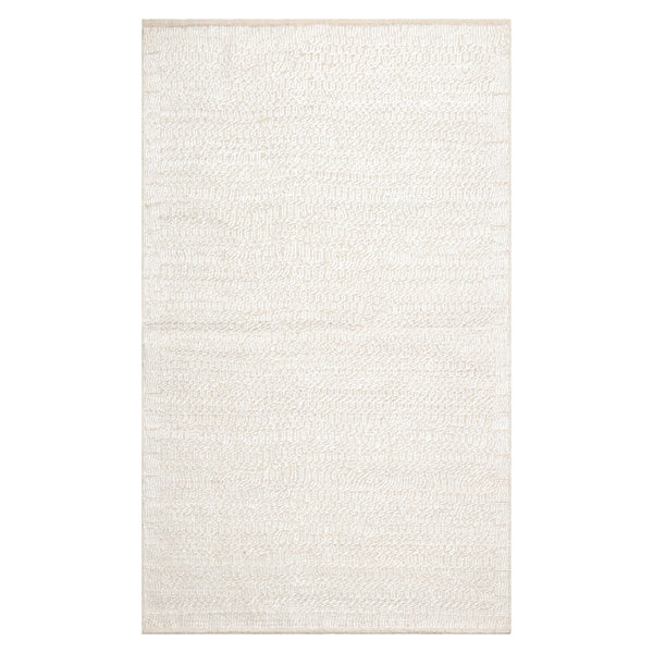 LoomBloom 3x5 Beige Skilled Hand-Woven Afghan Moroccan Transitional Wool Oriental Oriental Rug