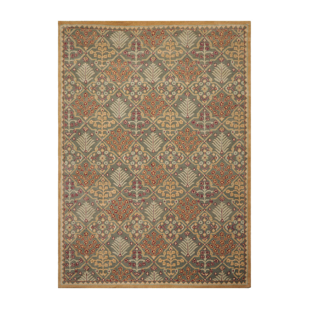 Multi Size Celadon Caramel Plum Color Hand Tufted Persian Wool Traditional Oriental Rug