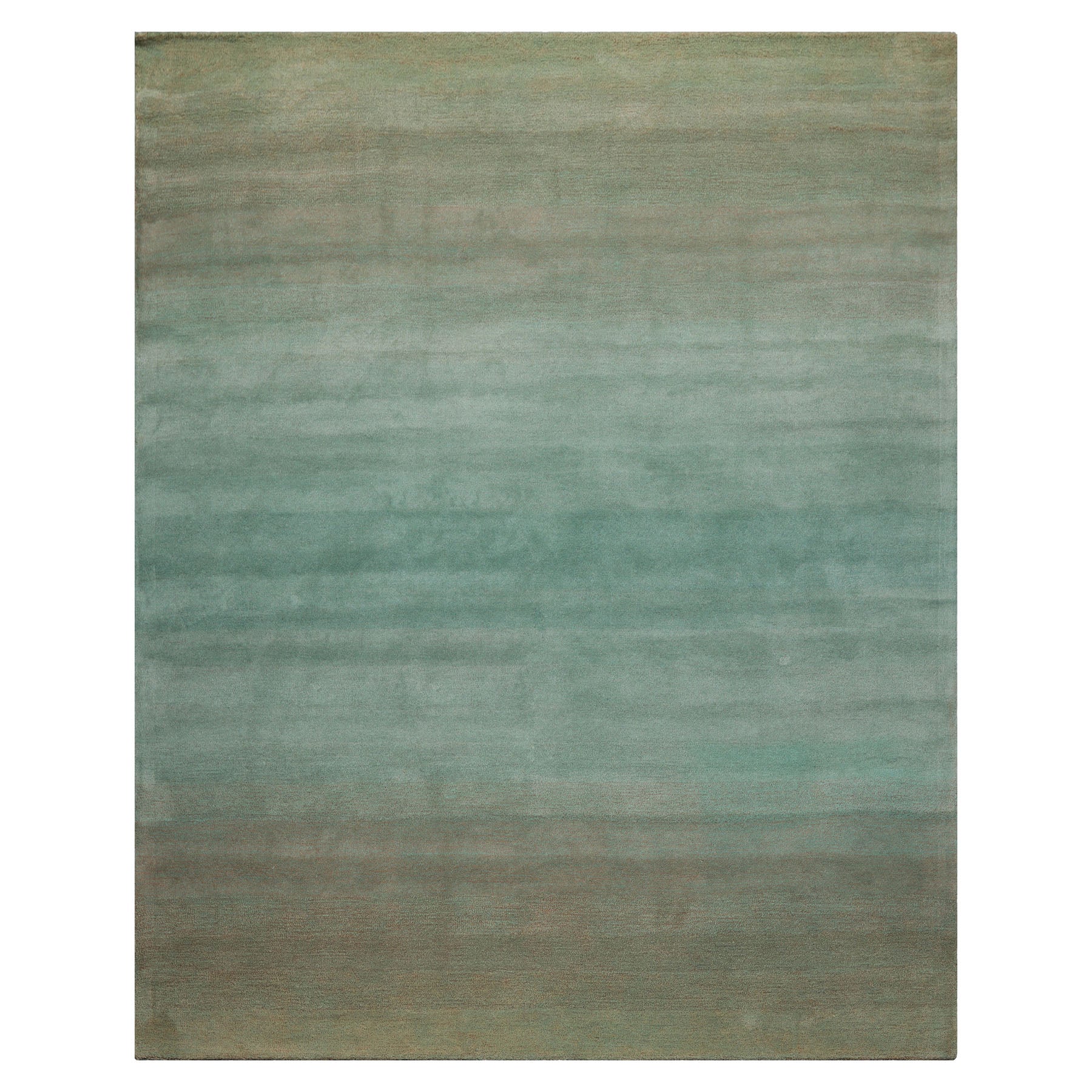 LoomBloom Multi Size Turquoise Ombre Hand-Tufted Wool Area Rug - Moder ...