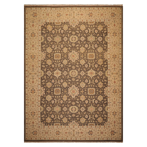9'11''x14' LoomBloom Brown Nourison Nourmak Soumak Wool Reversible Hand-Knotted Classic Area Rug