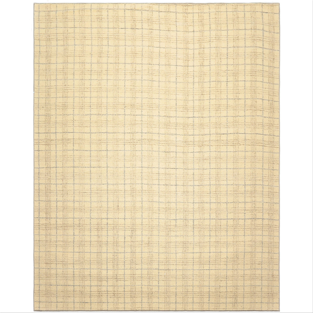 Multi Size Ivory Beige Slate Color Hand Loomed  Wool Contemporary Oriental Rug