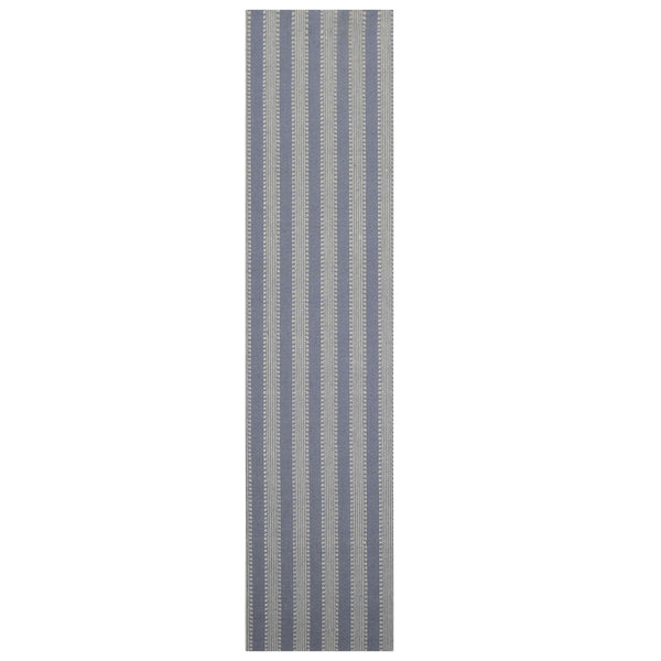Multi Size Denim Ivory Color Hand Loomed Flatweave Wool Modern Oriental Rug