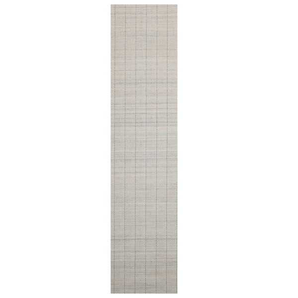 Multi Size Ivory  Gray Color Hand Loomed Flatweave Wool Contemporary Oriental Rug