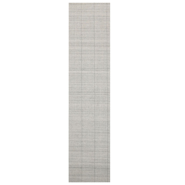 Multi Size Ivory  Gray Color Hand Loomed Flatweave Wool Geometric Oriental Rug