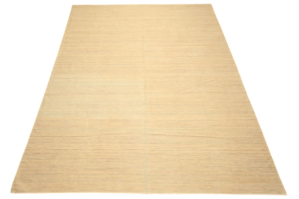 9x12 Beige, Ivory, Gray Color Hand Woven Kilim Wool Moden & Contemporary Oriental Rug