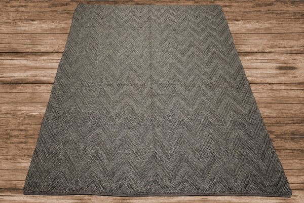 9x12 Tone on Tone Graphite, , Color Hand Knotted Tibetan Wool Modern & Contemporary Oriental Rug