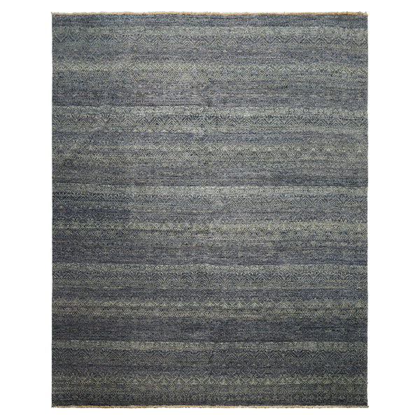 8x10 Blue, Multi, Color Hand Knotted Peshawar Wool Transitional Oriental Rug