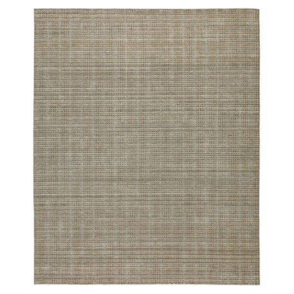 8x10 Tan, Ivory, Color Hand Loomed  Wool & Jute Modern & Contemporary Oriental Rug