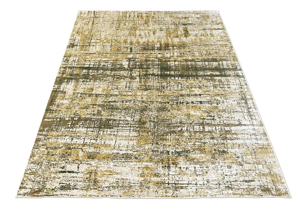 9x12 Beige, Gray, Gold Color Power Loom Oushak Wool Modern Oriental Rug