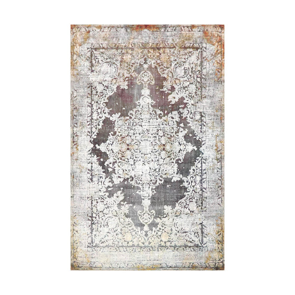 Multi Size Gray Cream Green Color Machine Made All-Over 100% Cotton Modern Oriental Rug