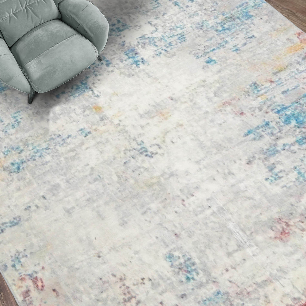 Multi Size Beige Gray Orange Color Machine Made Flatweave Polyester Contemporary/ Abstract Oriental Rug