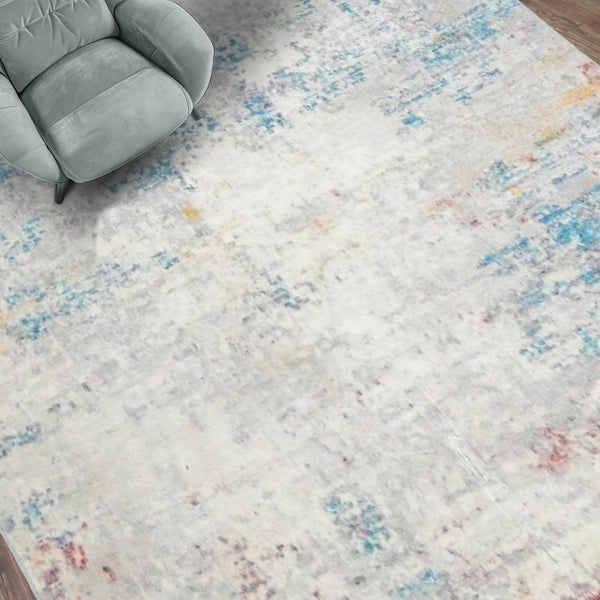 Multi Size Beige Gray Orange Color Machine Made Flatweave Polyester Contemporary/ Abstract Oriental Rug