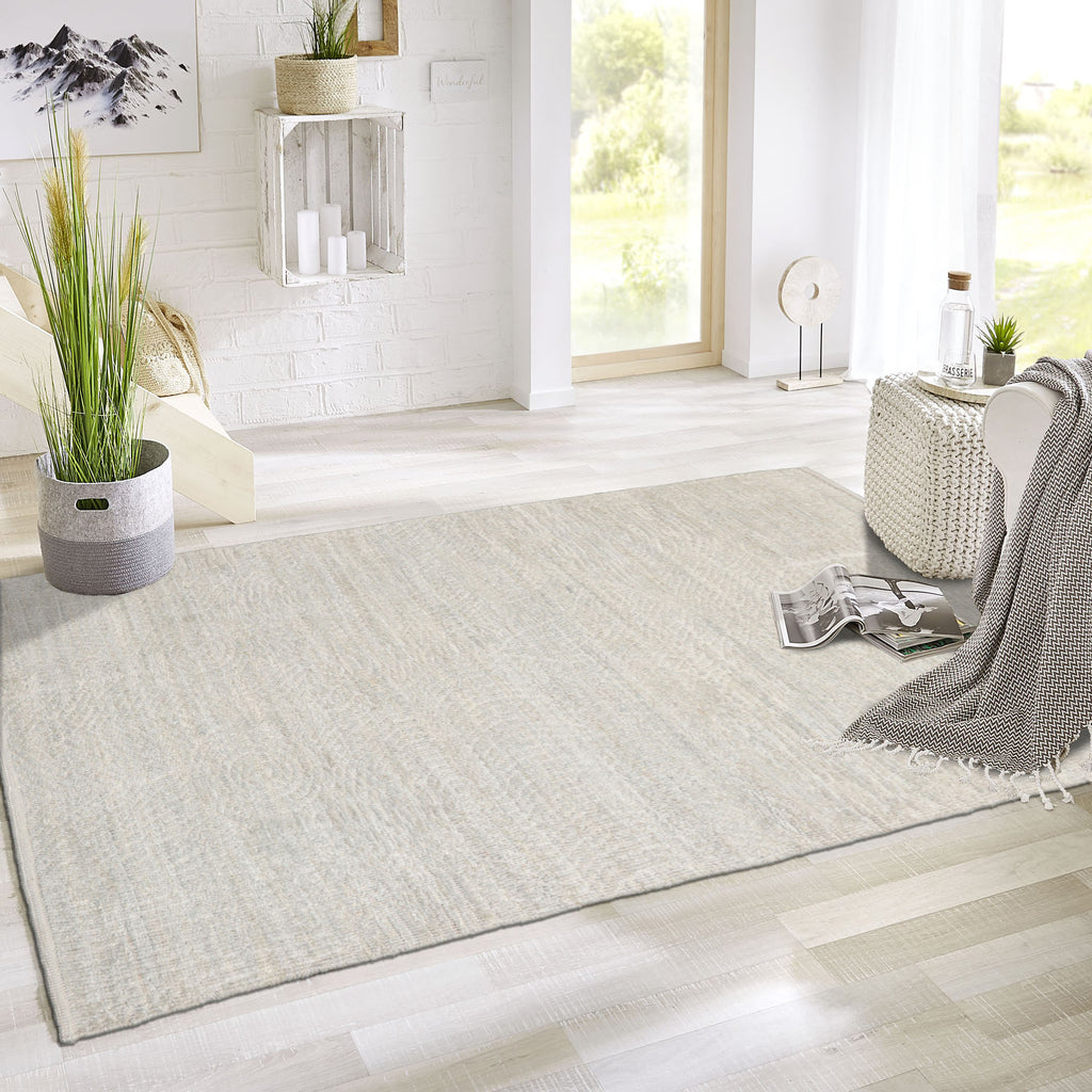 3x5 Beige, Gray, Color Hand Knotted Afghan Moroccan Wool Transitional Oriental Rug