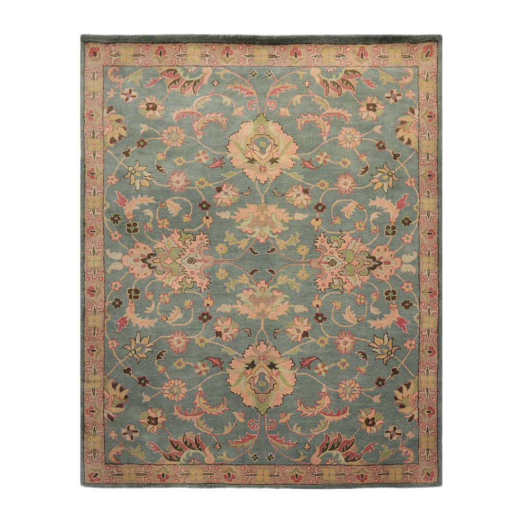 Multi Size Celadon Blush Green Color Hand Tufted All-Over 100% Wool Modern Oriental Rug