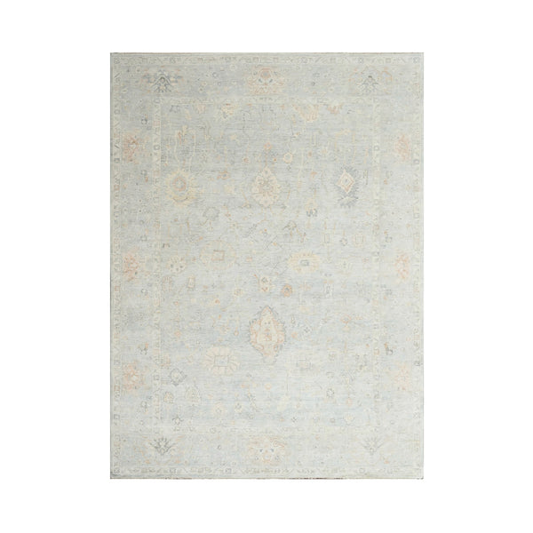 Multi Size Gray Slate Beige Color Hand Knotted All-Over 100% Wool Traditional Oriental Rug