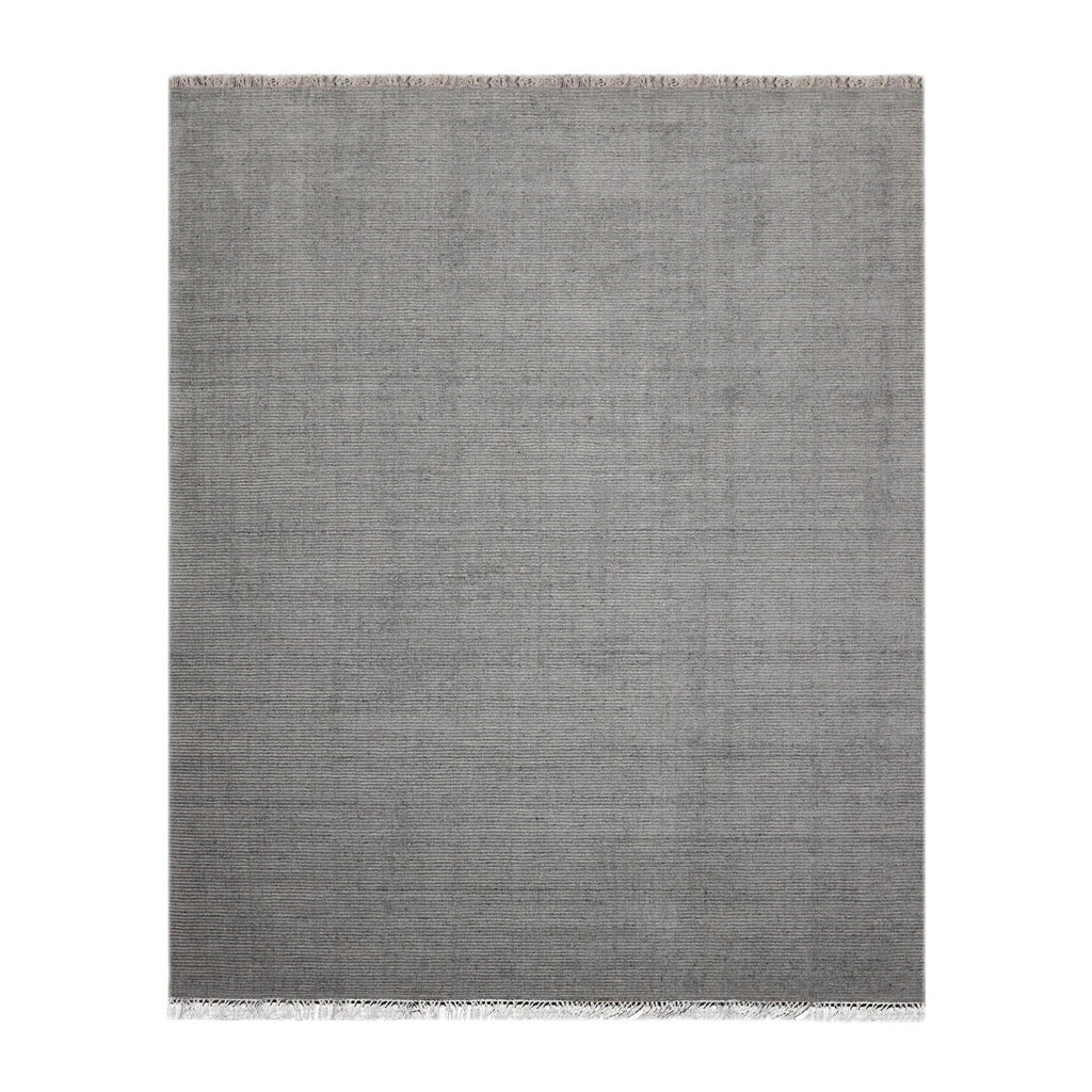 Multi Size Ash Gray Color Hand Loomed All-Over 100% Wool Modern & Contemporary Oriental Rug