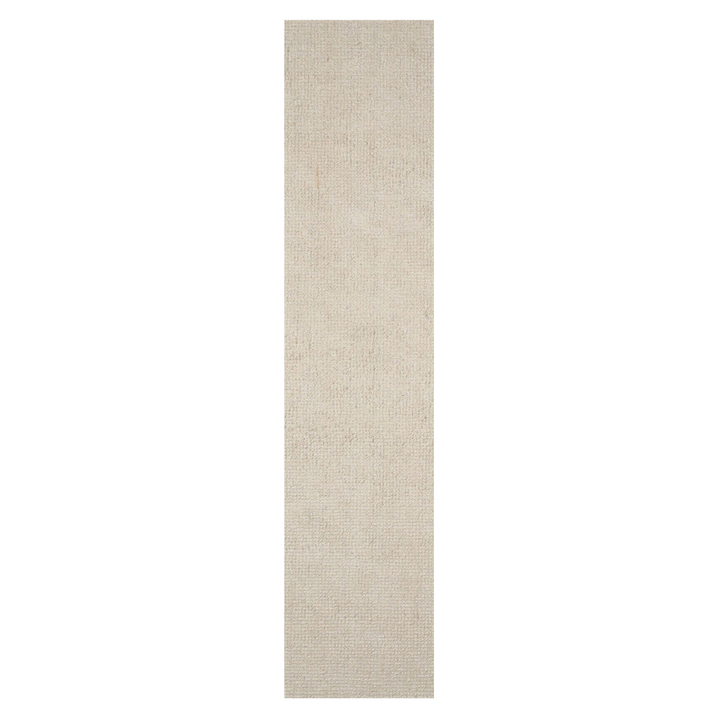 Multi Size Ivory Color Hand Tufted Textured New Zealand Wool Contemporary Oriental Rug