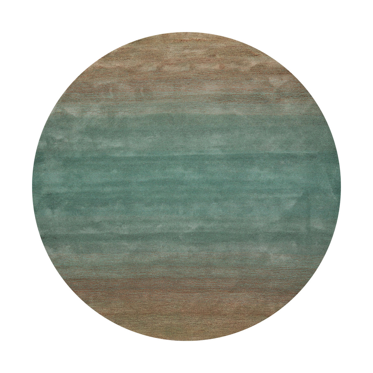 LoomBloom Multi Size Turquoise Ombre Hand-Tufted Wool Area Rug - Moder ...