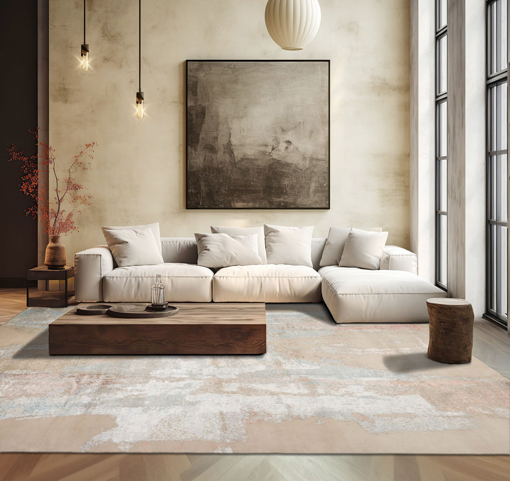 loomBloom 9x12 Contemporary Abstract Hand-Knotted Tibetan Sherpa