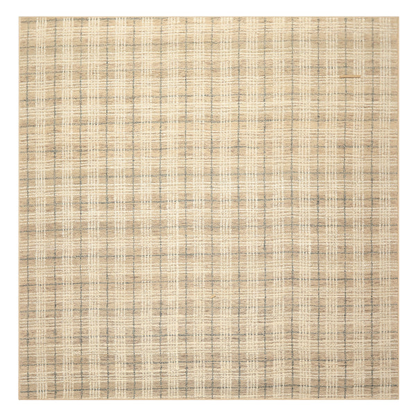 Multi Size Taupe Ivory Teal Color Hand Loomed  Wool Contemporary Oriental Rug