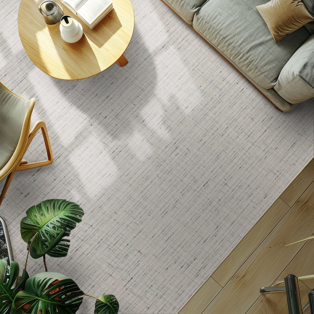 Multi Size Ivory  Gray Beige Color Hand Loomed Flatweave Wool and Polyster Modern Oriental Rug