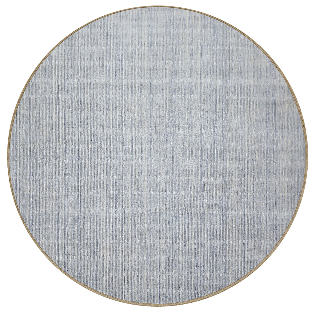Multi Size Slate Blue Color Hand Loomed  Wool Contemporary Oriental Rug