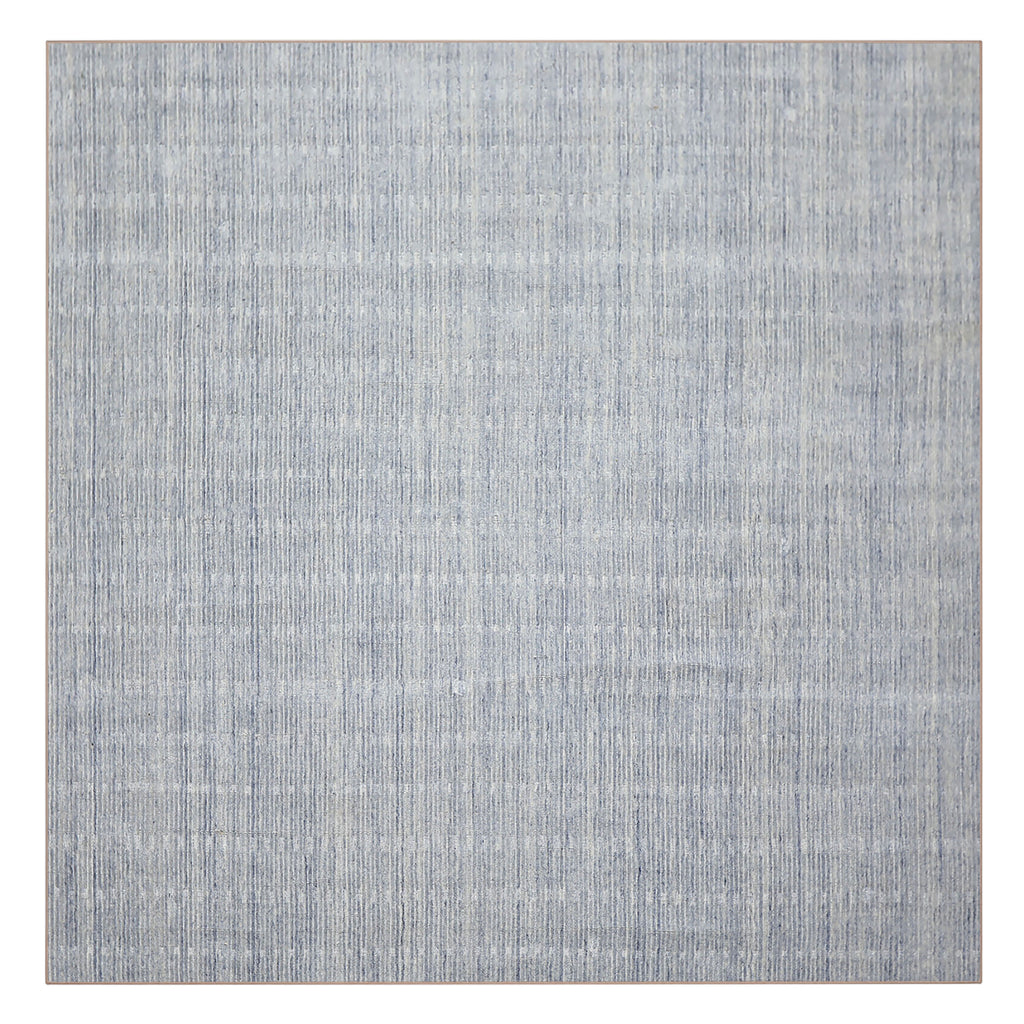 Multi Size Slate Blue Color Hand Loomed  Wool Contemporary Oriental Rug
