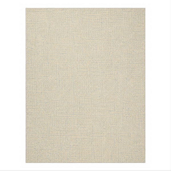 Multi Size Ivory Blue Slate Color Hand Loomed Berber Wool Contemporary Oriental Rug