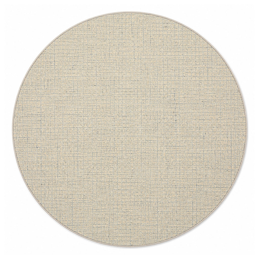 Multi Size Ivory Blue Slate Color Hand Loomed Berber Wool Contemporary Oriental Rug