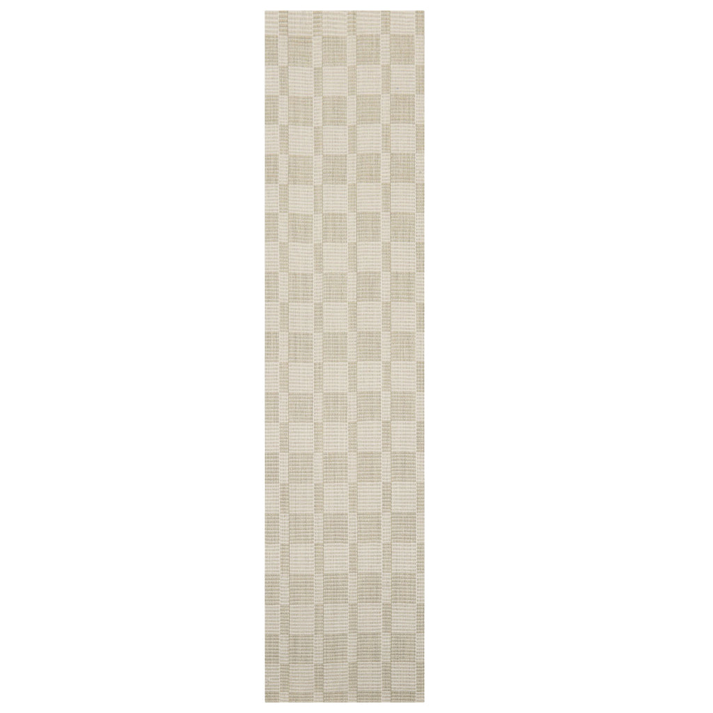 Multi Size Green White Color Hand Loomed Flatweave Wool Modern Oriental Rug