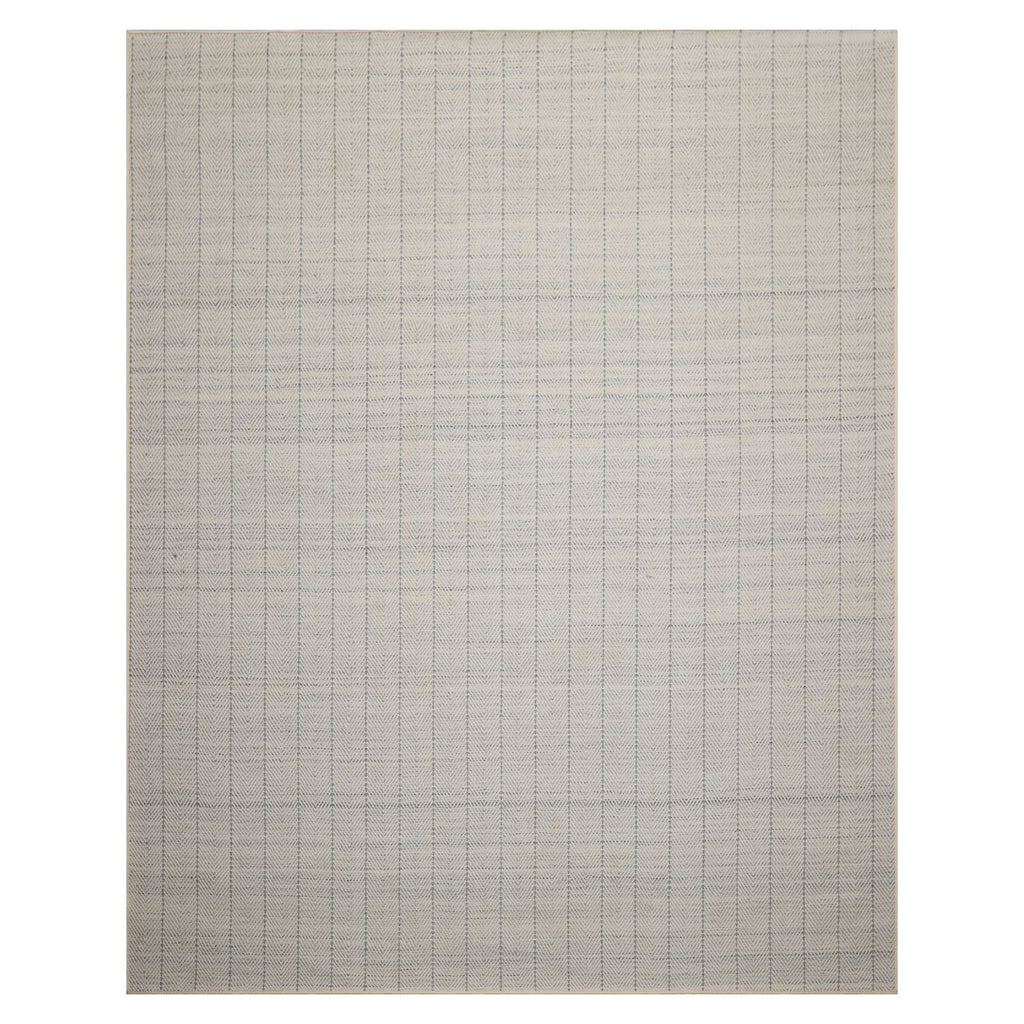 Multi Size Ivory  Gray Color Hand Loomed Flatweave Wool Contemporary Oriental Rug