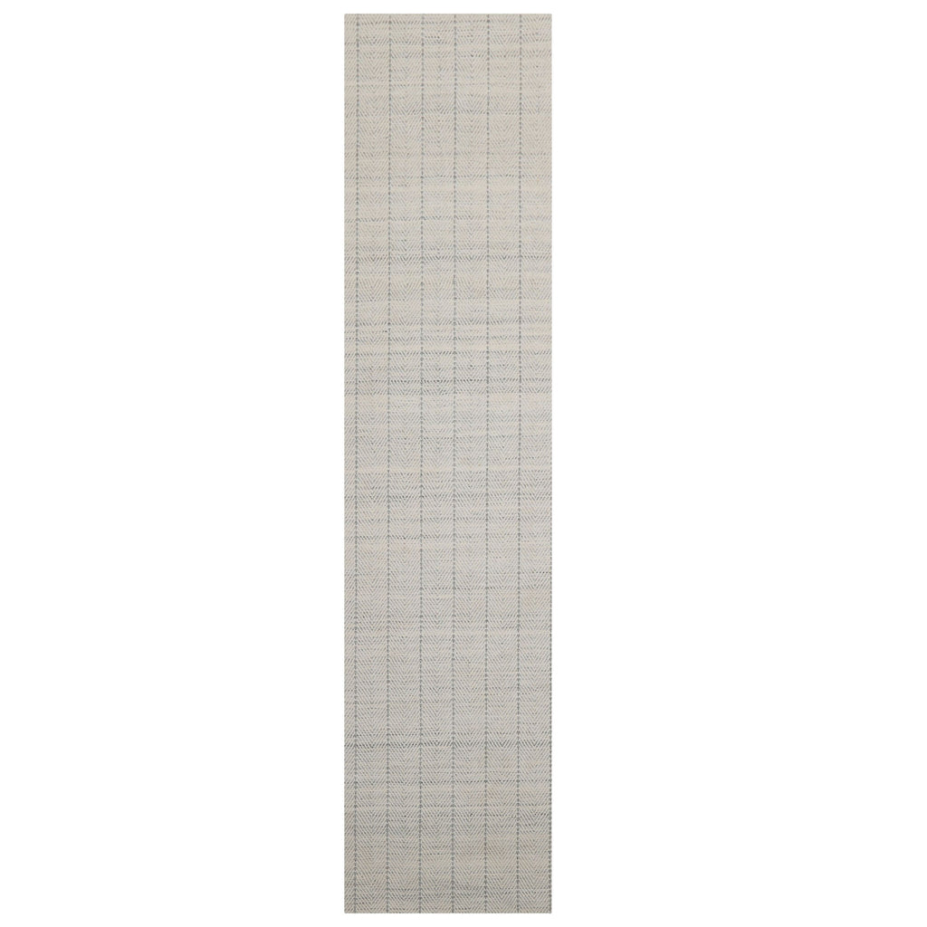 Multi Size Ivory  Gray Color Hand Loomed Flatweave Wool Contemporary Oriental Rug