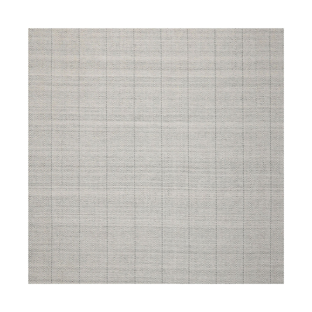 Multi Size Ivory  Gray Color Hand Loomed Flatweave Wool Geometric Oriental Rug