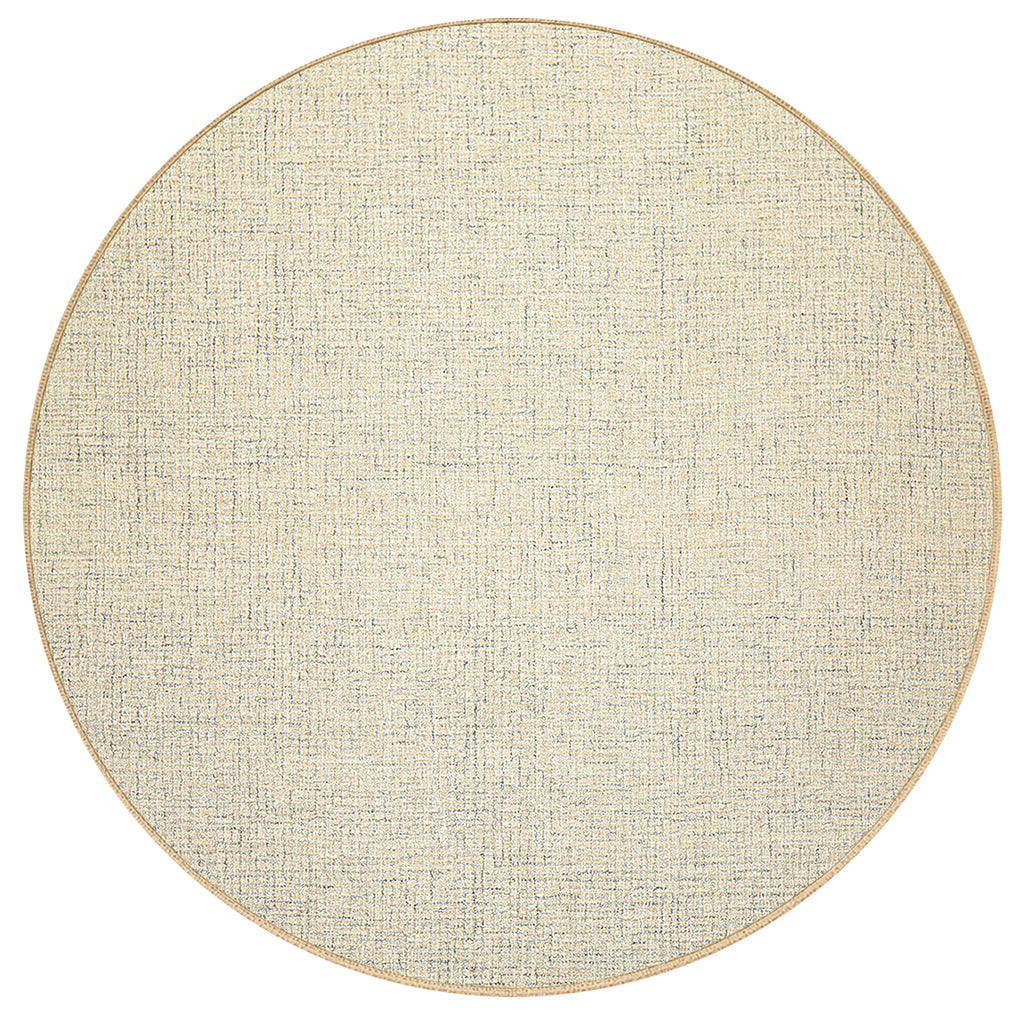 Multi Size Ivory Beige Blue Color Hand Loomed  Wool Contemporary Oriental Rug