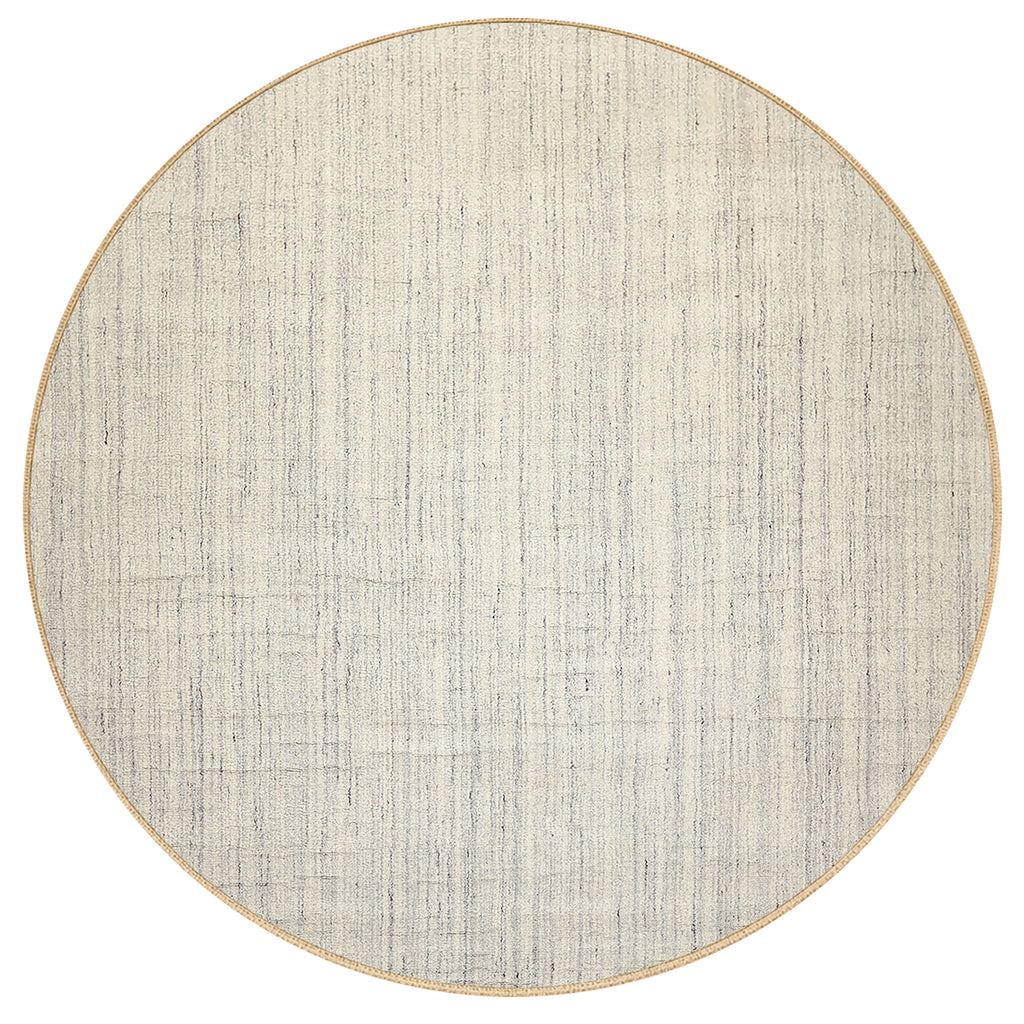 LoomBloom Multi Size Ivory Gray Contemporary Wool Hand Loomed Oriental Area Rug