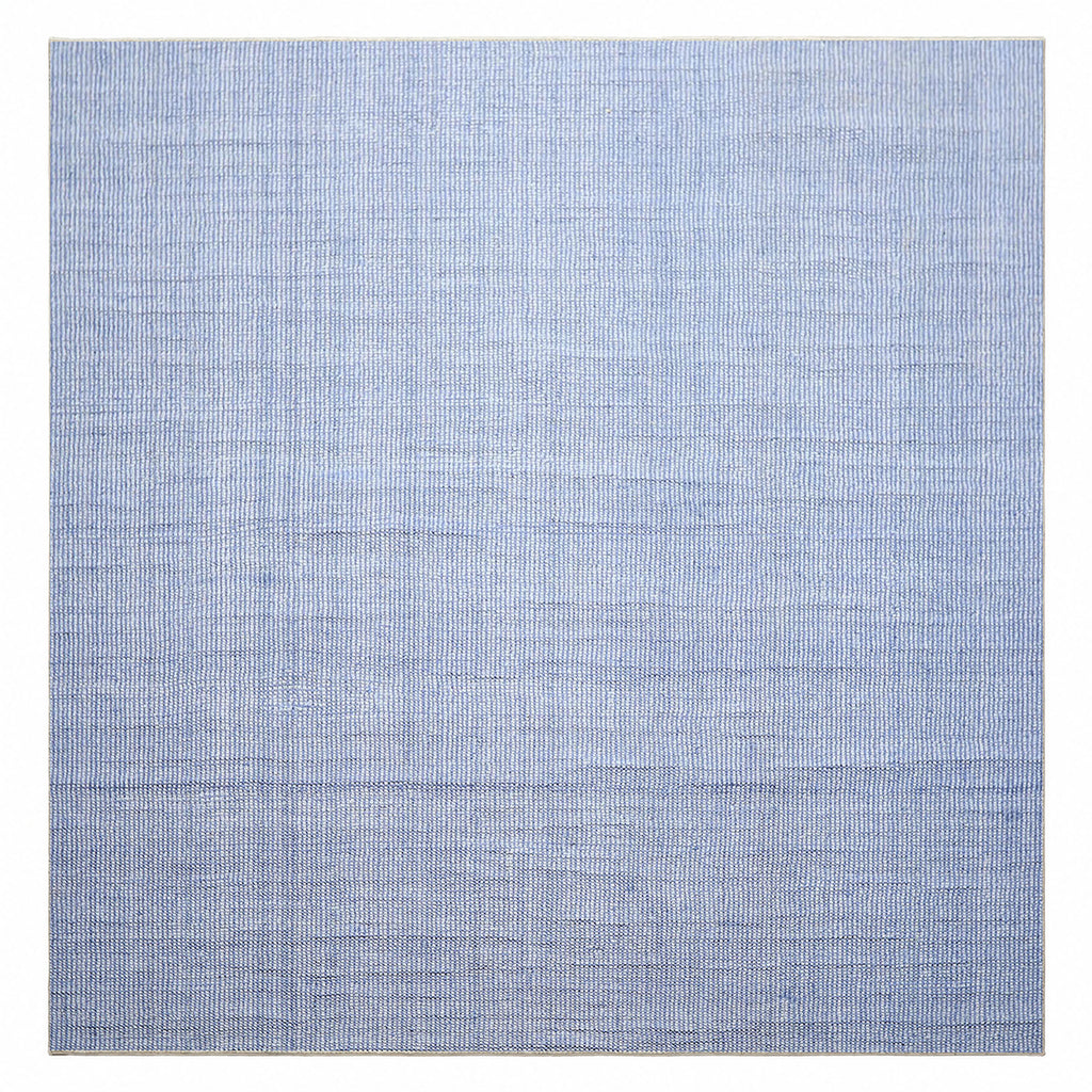 Multi Size Tone on Tone Blue Color Hand Loomed Berber Wool Contemporary Oriental Rug