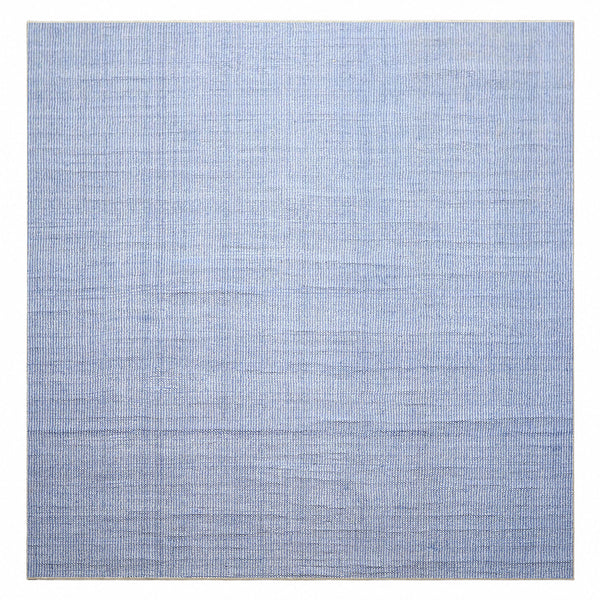 Multi Size Tone on Tone Blue Color Hand Loomed Berber Wool Contemporary Oriental Rug