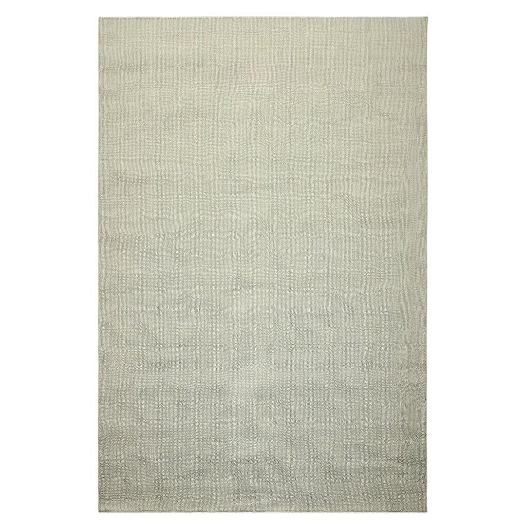 Multi Size Celadon Gray Color Hand Loomed Berber Wool Contemporary Oriental Rug