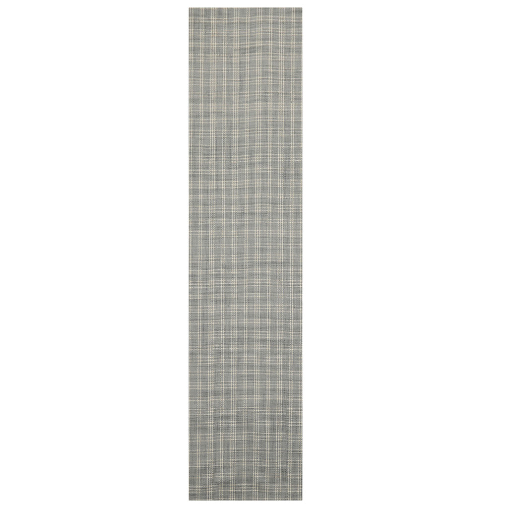 Multi Size Slate Ivory Color Hand Woven Flatweave Wool Modern Oriental Rug