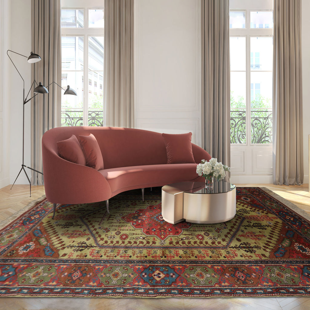 Hand Knotted Pistacchio 5'6''x7'5'' Wool Oushak  Traditional   Rug