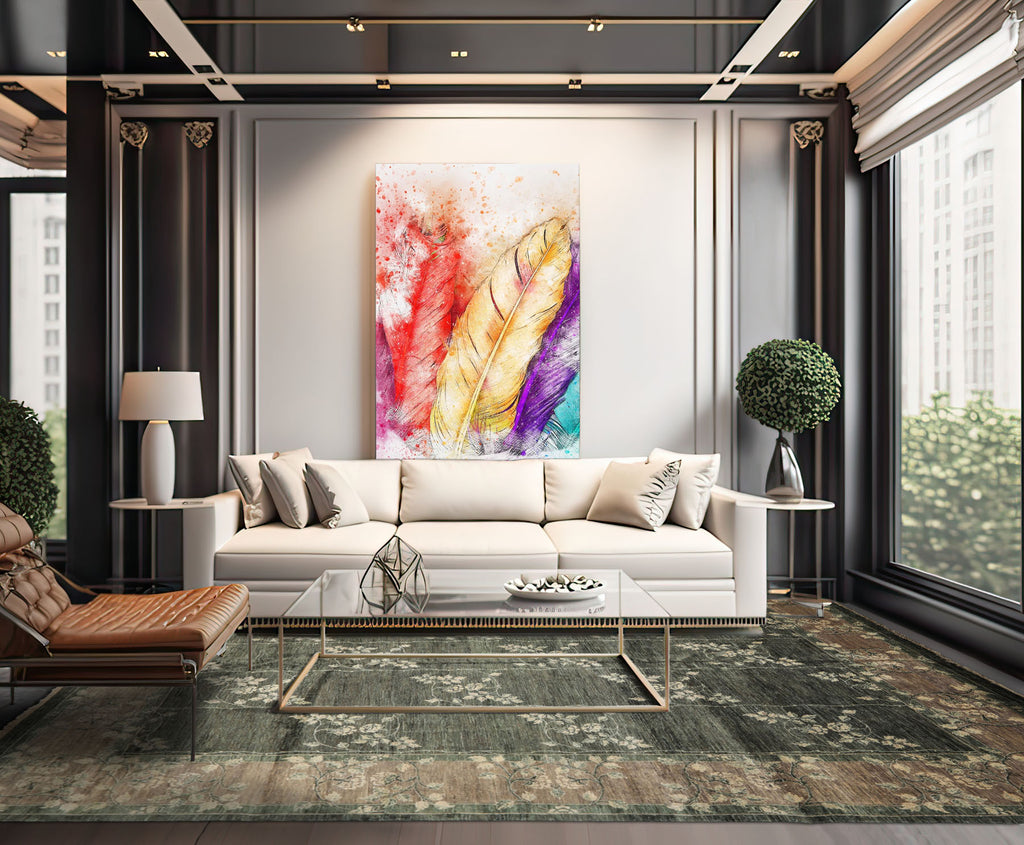 9x12 Celadon, Taupe, Ivory Color Hand Knotted Peshawar Wool Transitional Oriental Rug