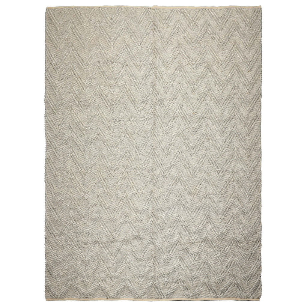 9x12 Tone on Tone Silver, Gray, Color Hand Knotted Tibetan Wool Modern & Contemporary Oriental Rug