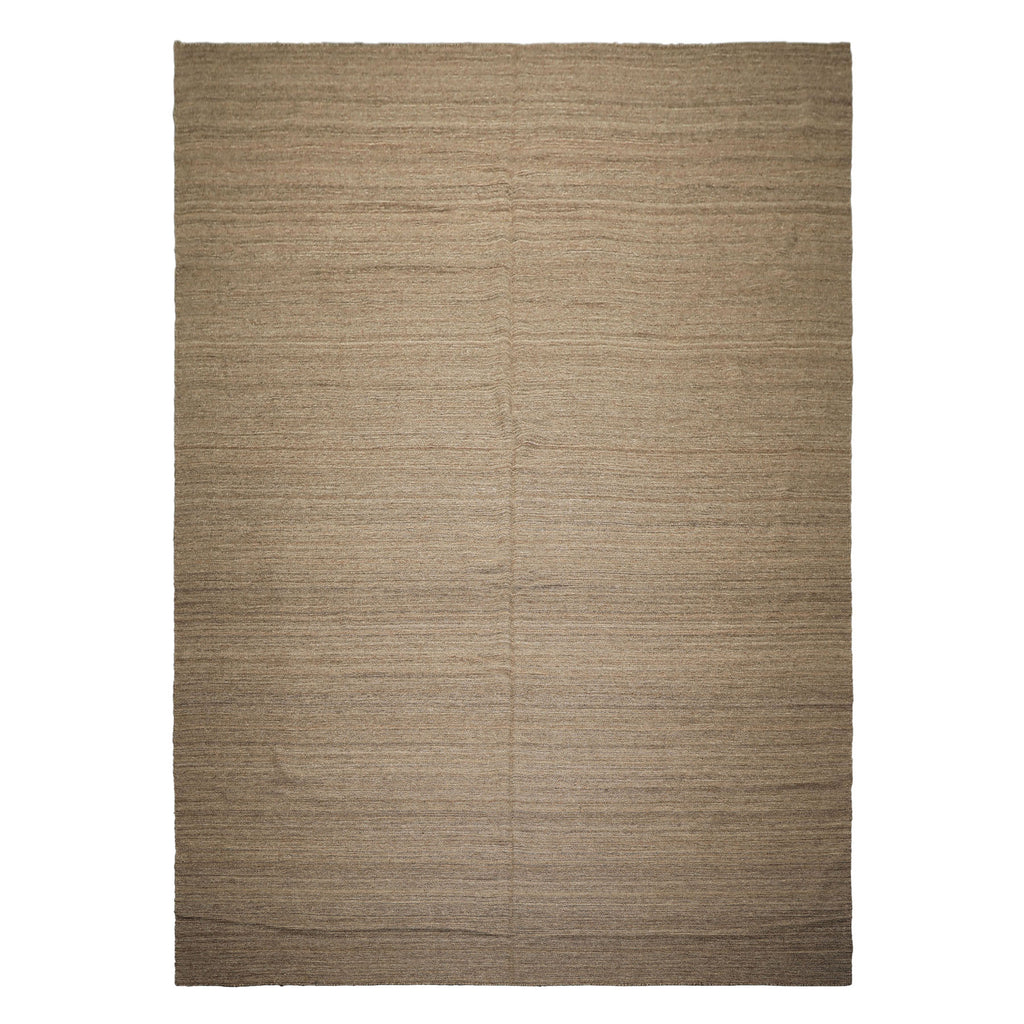 10x14 Taupe, , Color Hand Woven Kilim Wool Modern & Contemporary Oriental Rug
