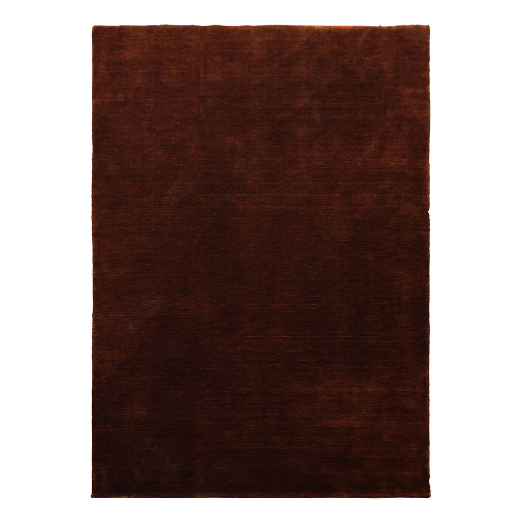 5x8 Dark, Caramel, Color Hand Knotted Gabbeh Wool Traditional Oriental Rug