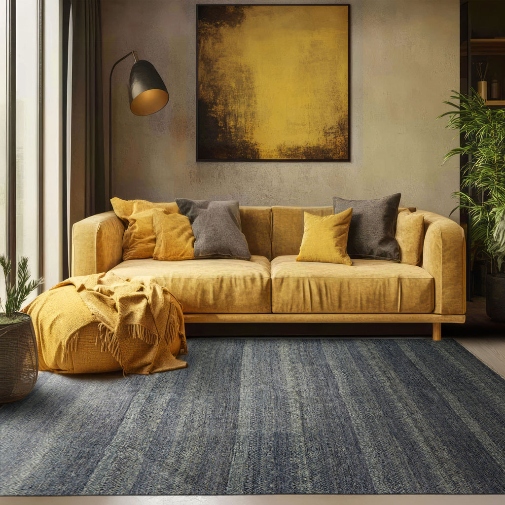 8x10 Blue, Multi, Color Hand Knotted Peshawar Wool Transitional Oriental Rug