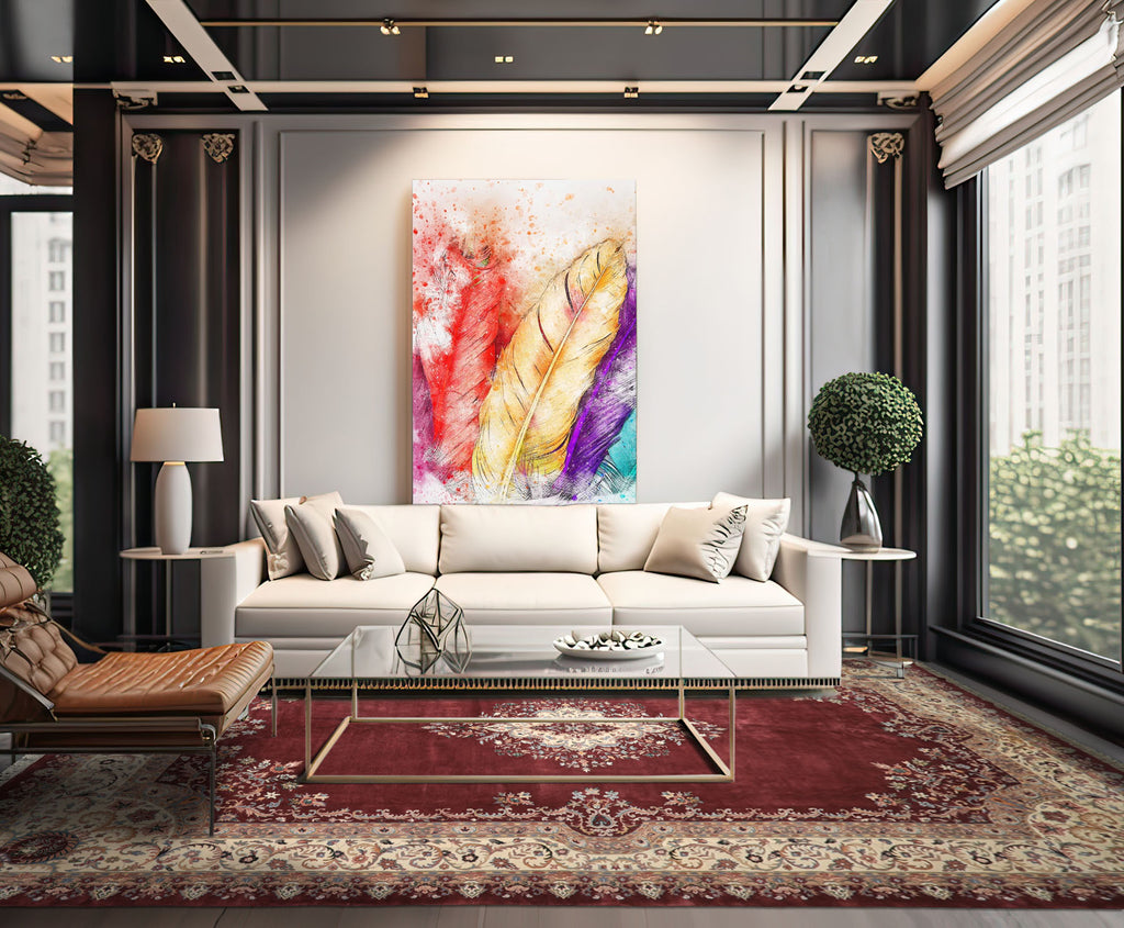 Oversize Plum, Ivory, Aqua Color Hand Knotted Indo Kerman Wool Traditional Oriental Rug