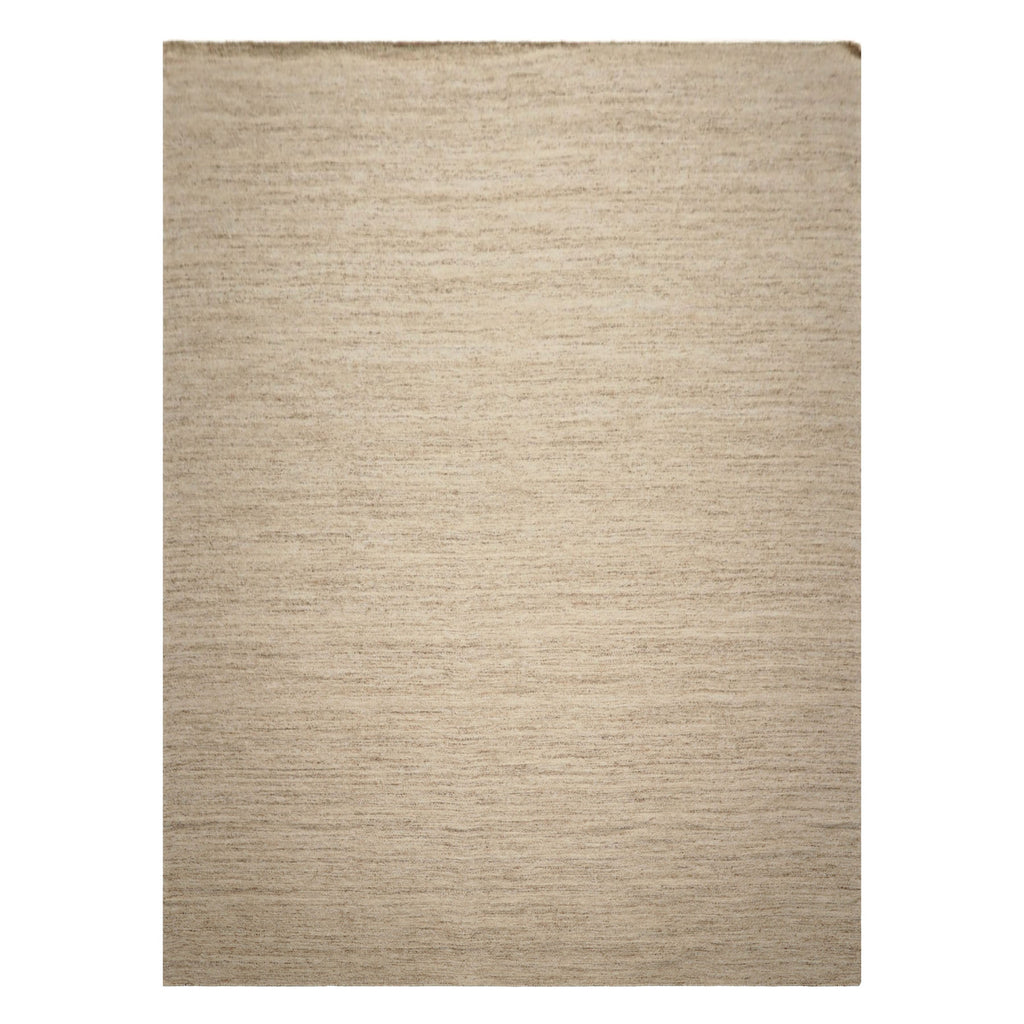 9x12 Ivory, Oatmeal, Color Hand Woven  New Zealand Wool & Mohair Modern Oriental Rug